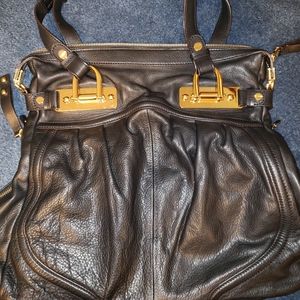 B Makowsky All Black Handbag NWOT